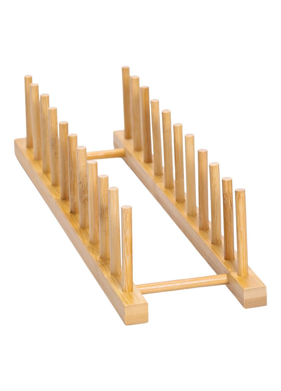 Підставка для тарілок та кришок 45×11×9.5 (см) дерев'яна на кухню HB-40-14 Yiwu (371480768)