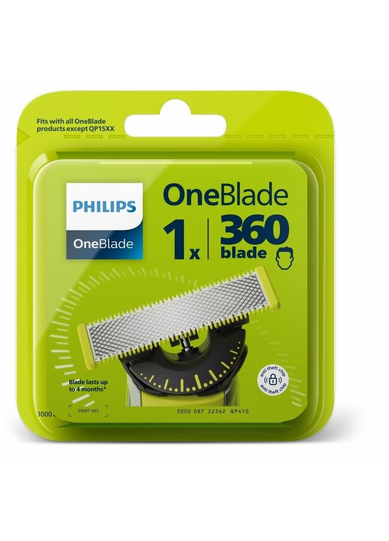 Заменительное лезвие OneBlade QP410/50 Philips (362945466)