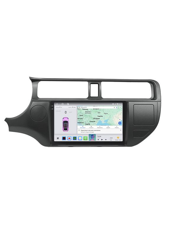 Штатна магнітола для Kia Rio III 2011-2015 екран 9" 4/64 QLED CarPlay 4G Wi-Fi GPS 360 Prime 5 шт. Lesko (336195291)