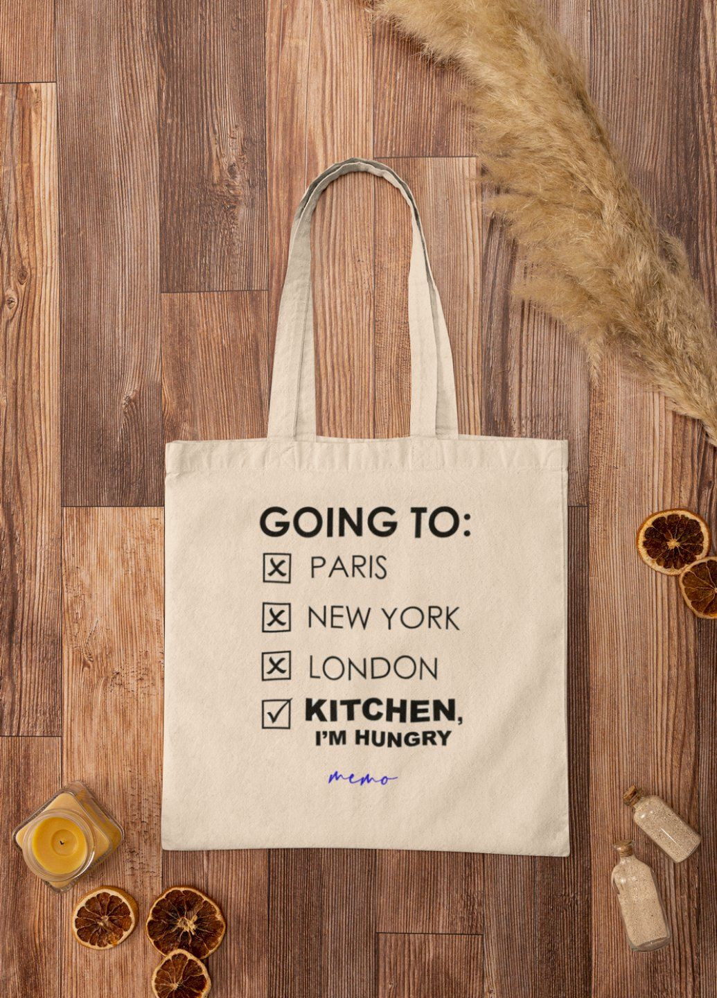 Еко-сумка шопер натуральний "Going to: ... " Memo (303772968)
