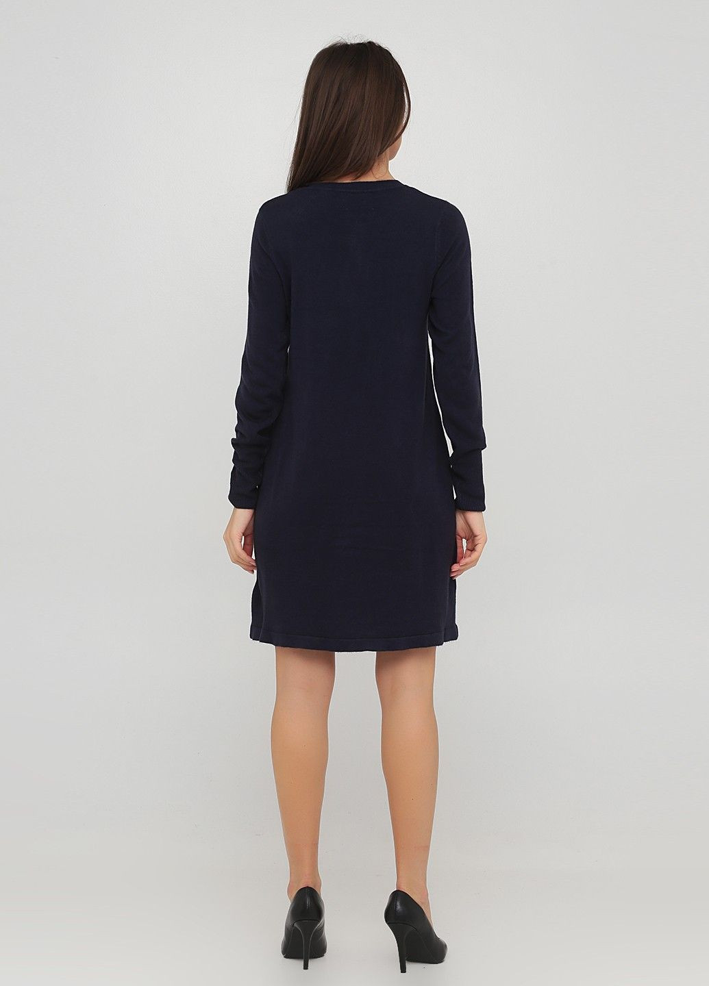 Темно-синее кэжуал платье C&A однотонное