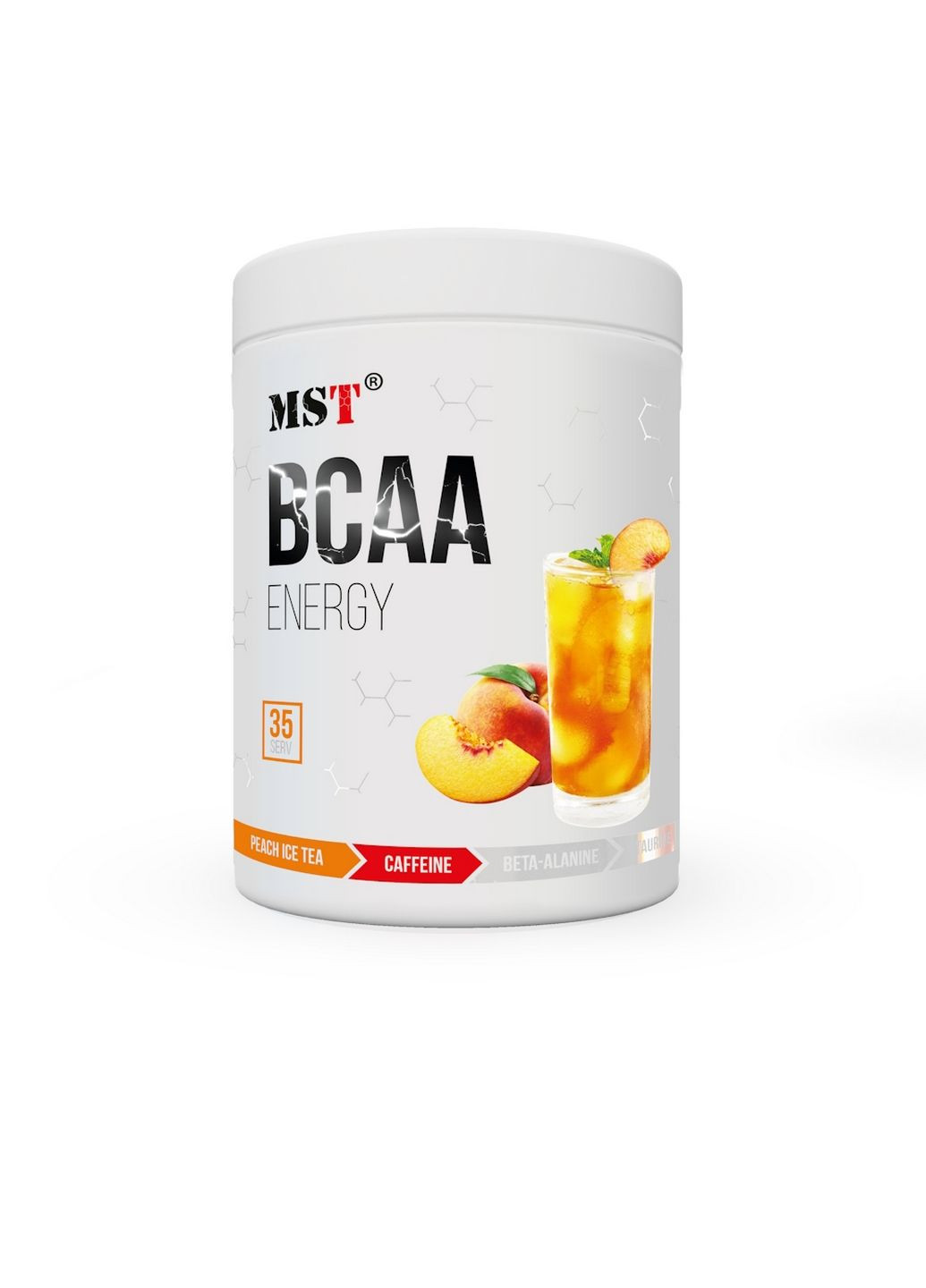 Аминокислота BCAA BCAA Energy, 315 грамм Персиковый чай MST (293418694)