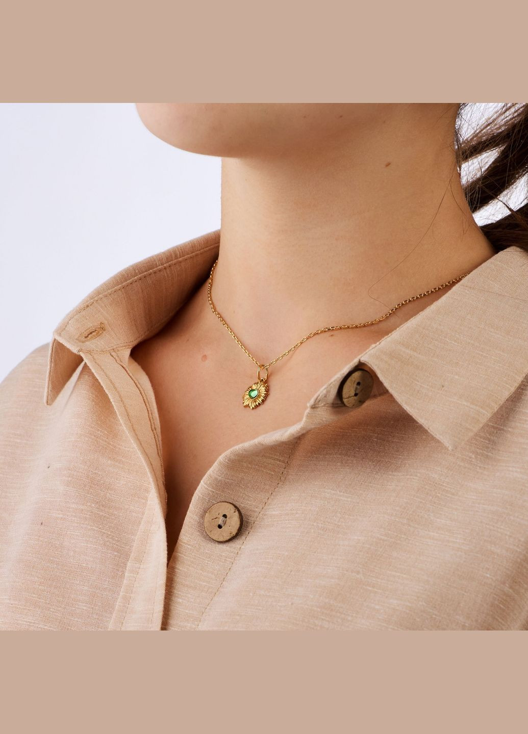 Кулон Подсолнух Peridot Gold Skifska Etnika (324622905)