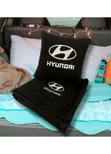 Автомобильный плед и подушка "Hyndai' No Brand (369717425)
