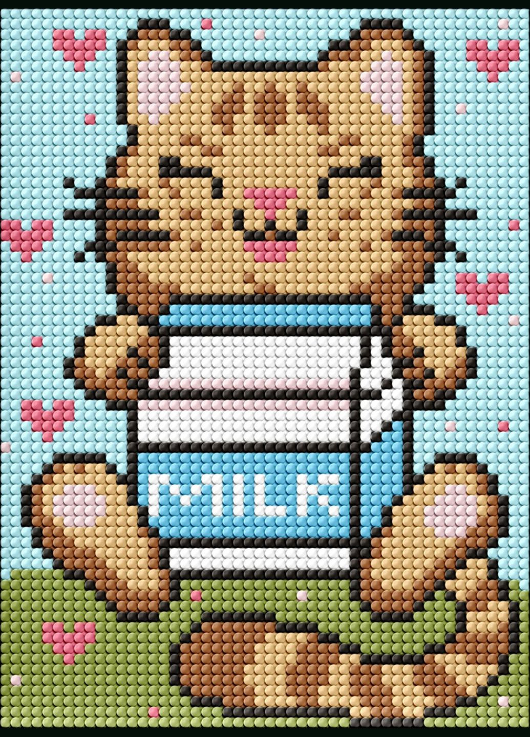 Алмазная мозаика без подрамника Очаровательный котик ©Mariia Davydova 15x20 AMM1077 Идейка Ідейка (317300957)