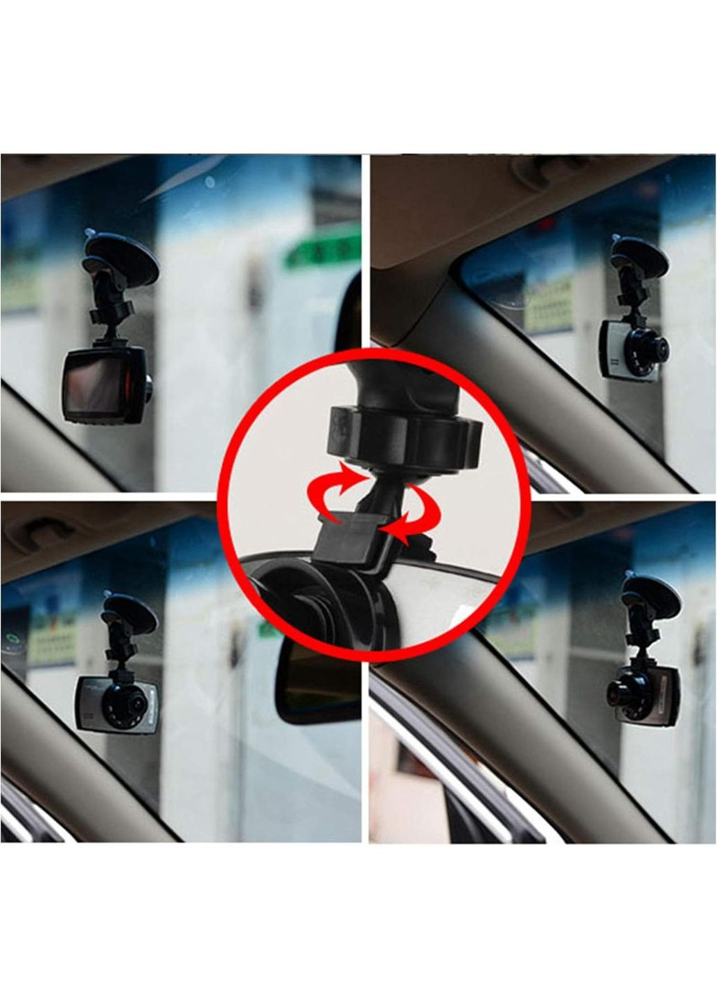 Автомобільний відеореєстратор HD 1080P з нічним баченням і кутом огляду на 140° full (365721243)