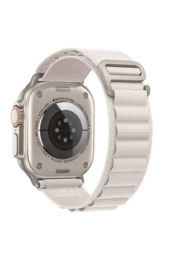 Нейлоновый ремешок Alpine Loop для смарт часов 42/44/45/46/49 мм Бежевый for Apple Watch Beige No Brand (363976398)