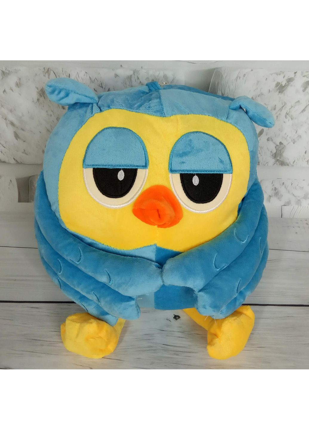 М'яка іграшка Colorful Home Сова з пледом усередині, блакитна No Brand (355795363)