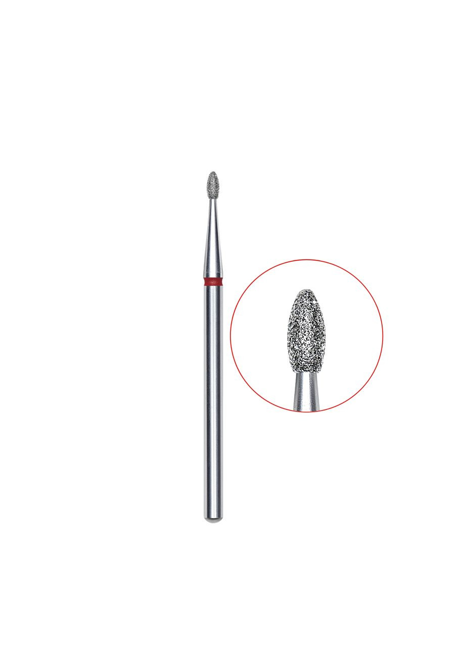 Фреза для манікюру Pro Expert брунька заокруглена червона діаметр 1,6 мм робоча частина 3,4 Staleks (338426773)