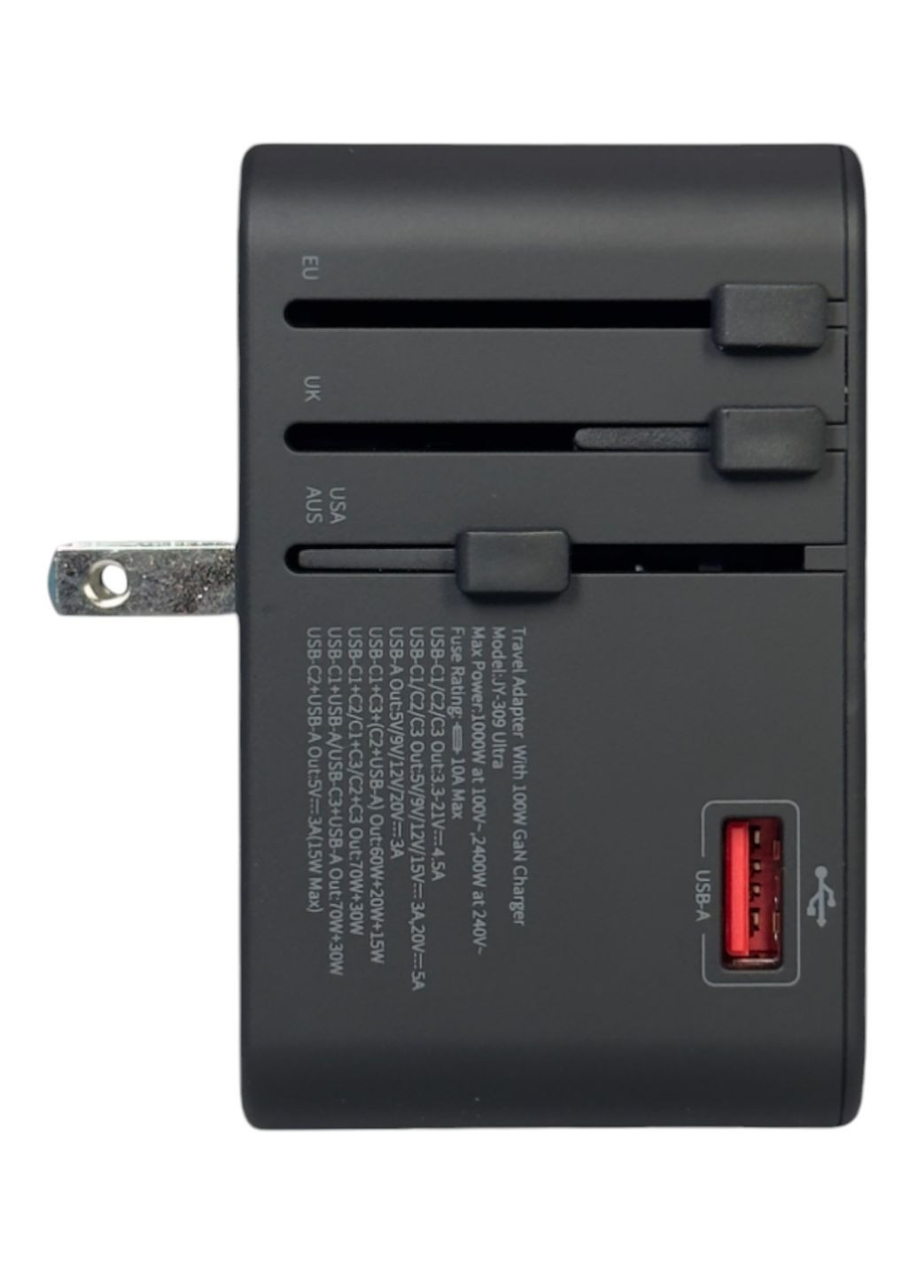 Универсальное сетевое зарядное устройство для GaN Universal 100W CH1ACCC-01BK Remzona (334293750)