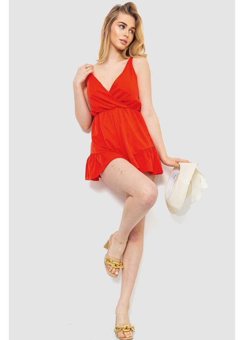 Комбінезон жіночий однотонний 204R0060, колір Рожевий Ager кораловий