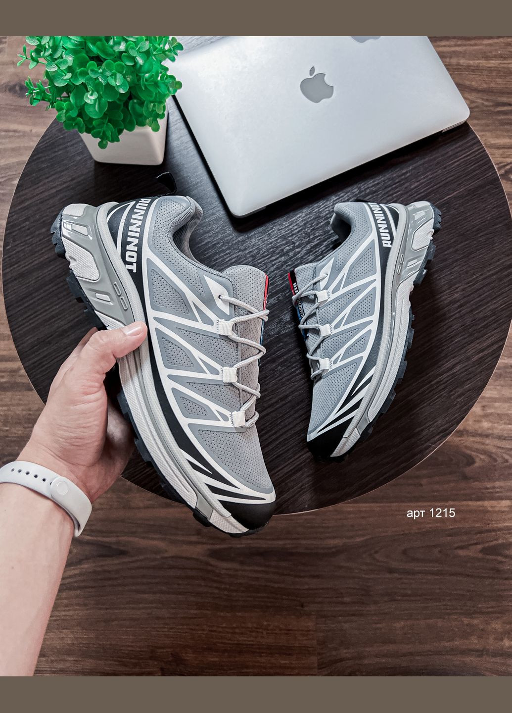 Серые демисезонные мужские кроссовки gravon xtr-6 grey No Brand Solomon