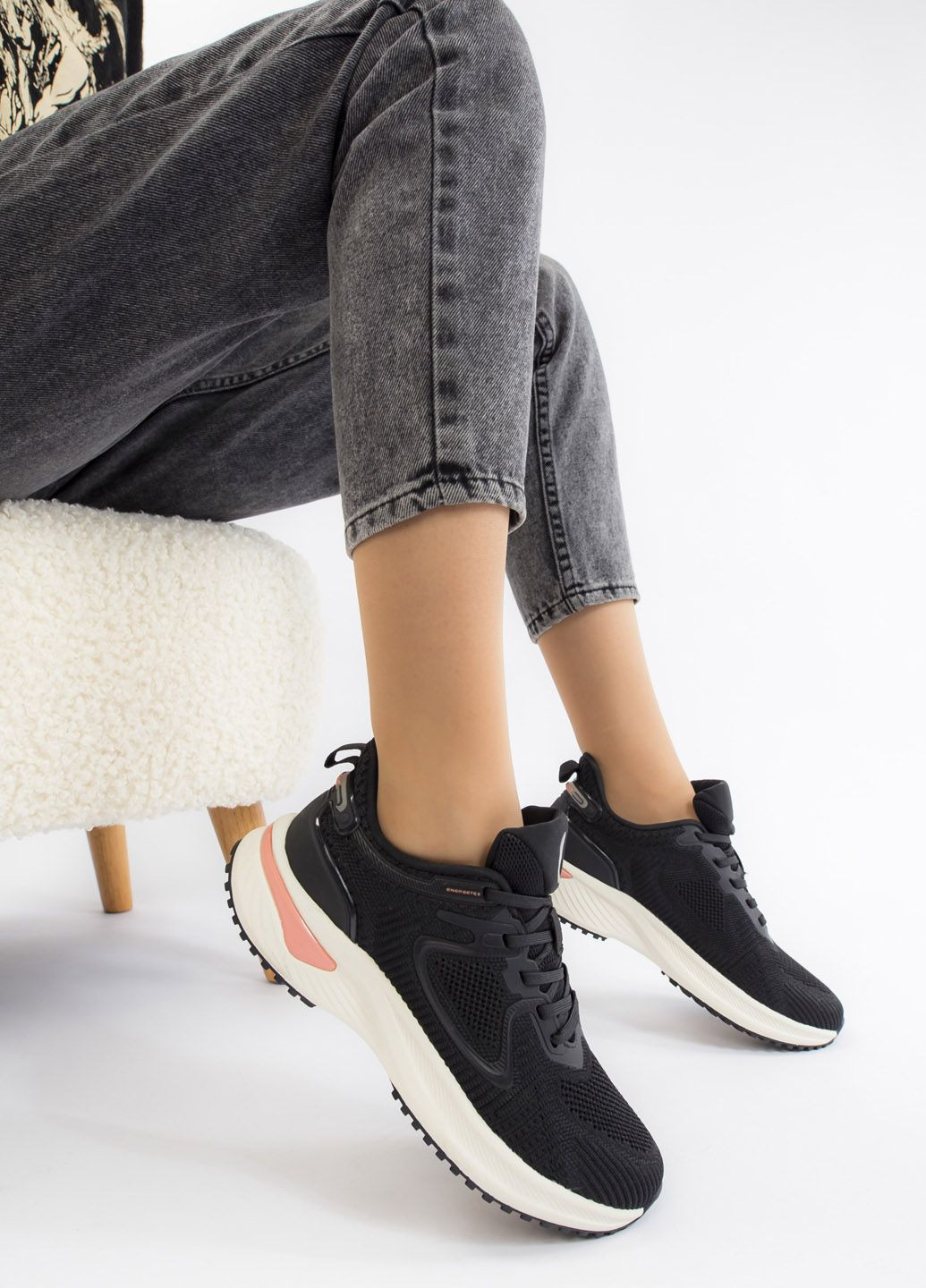 Кроссовки женские Baasploa чёрные всесезоны (324440747)