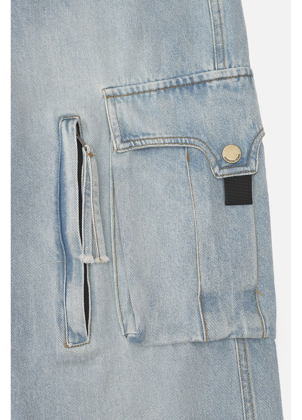 Голубые демисезонные джинсы relax для мальчика цвет голубой цб-00269744 No Brand