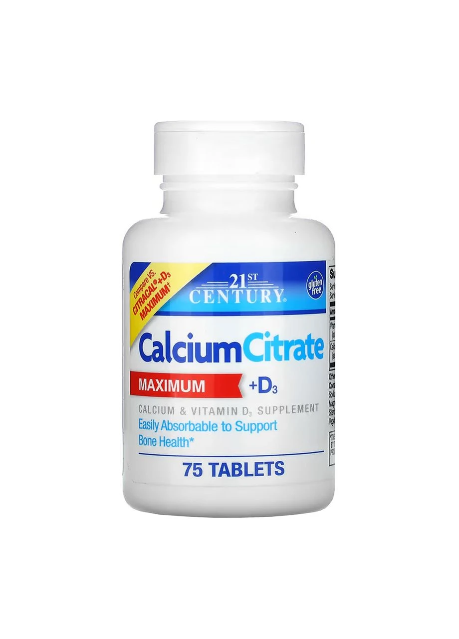 Calcium Citrate + D3 - 75 tabs 21st Century (397333441)