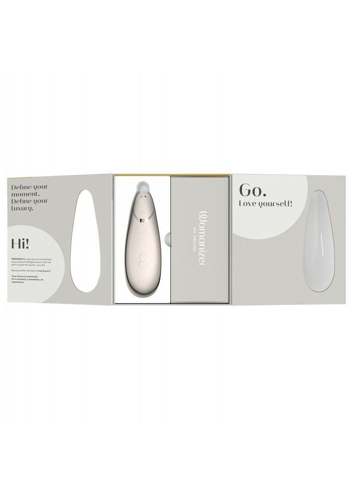 Вакуумный стимулятор клитора Premium 2 Gray CherryLove Womanizer (293149607)