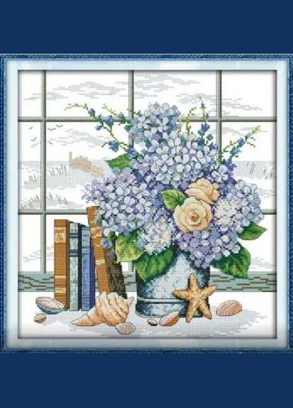 Набір для вишивання за нанесеною на канву схемою "Elegant ". AIDA 14CT printed, 35*36 см Joy Sunday (313614679)