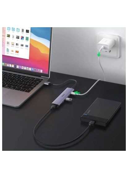 Концентратор (20805) Ugreen USB 3.0 to 4xUSB 3.0 CM473 (366693518)
