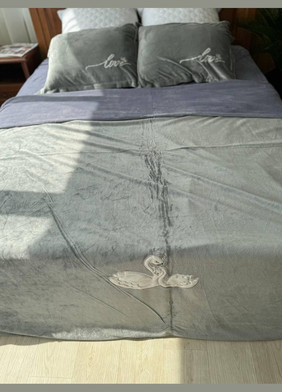 Постельное белье велюр мягкое Евро No Brand (308754442)