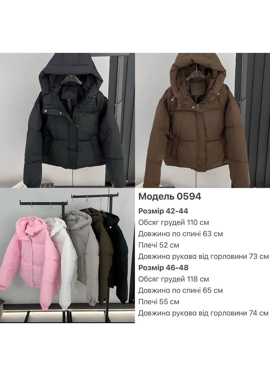 Белая зимняя женская дутая куртка Adelante