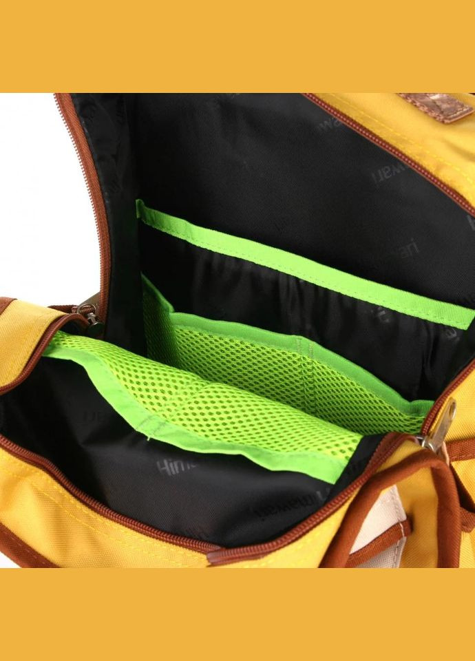 Рюкзак жіночий/чоловічий текстильний 0827-03 жовтий Himawari (314808828)