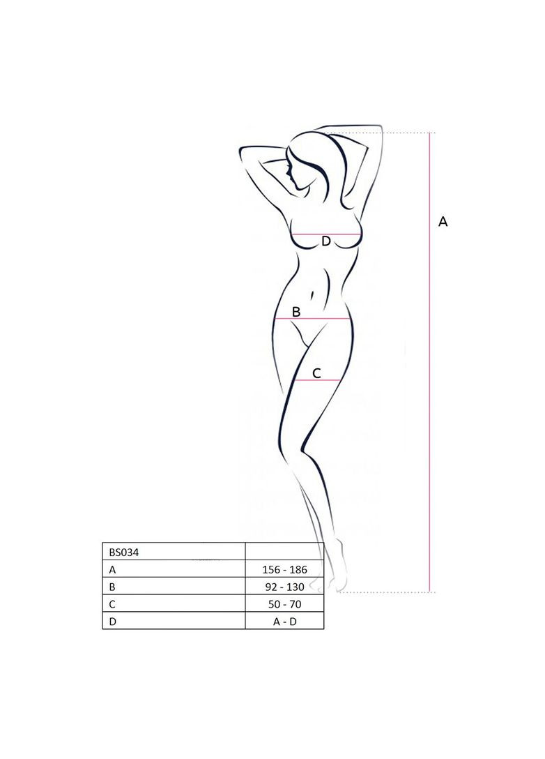 Бодістокінг BS034 black, комбінезон, імітація боді і панчіх Passion (369951194)