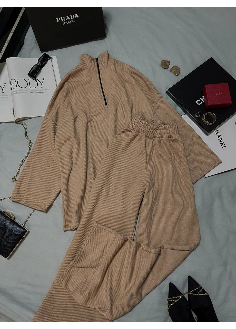 Стильный женский костюм с ангорой рубчик. Україна (355889602)