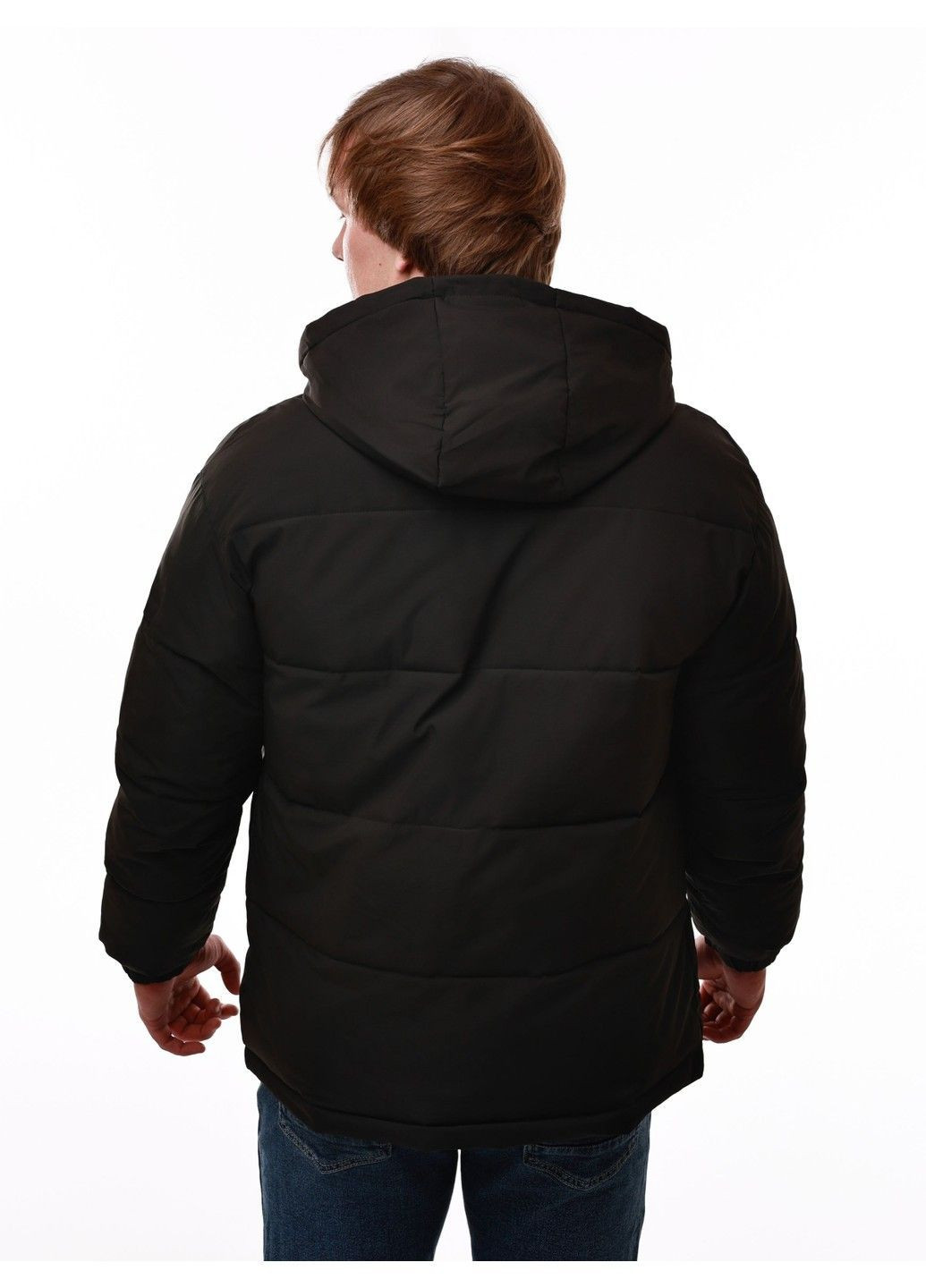 Черная куртка зимняя мужская BIHOR