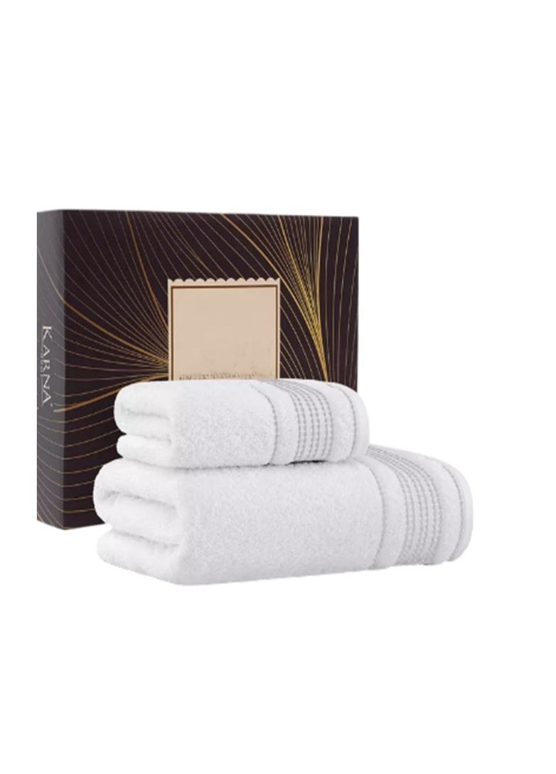 Полотенце махровое KARNA для ванной 70х140 см белое TC303375785 TURComFor белый