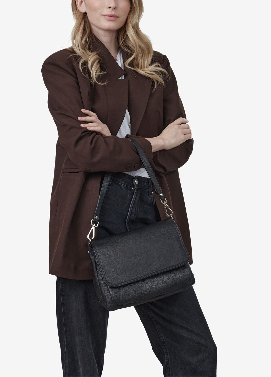 Сумка женская кожаная кросс-боди средняя Сrossbody Regina Notte (293056018)