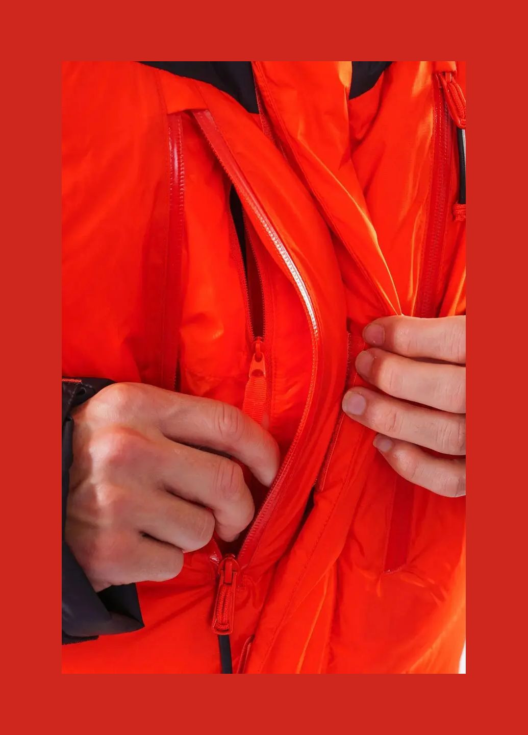 Оранжевая демисезонная куртка apex 8000 down jacket firefly orange Montane