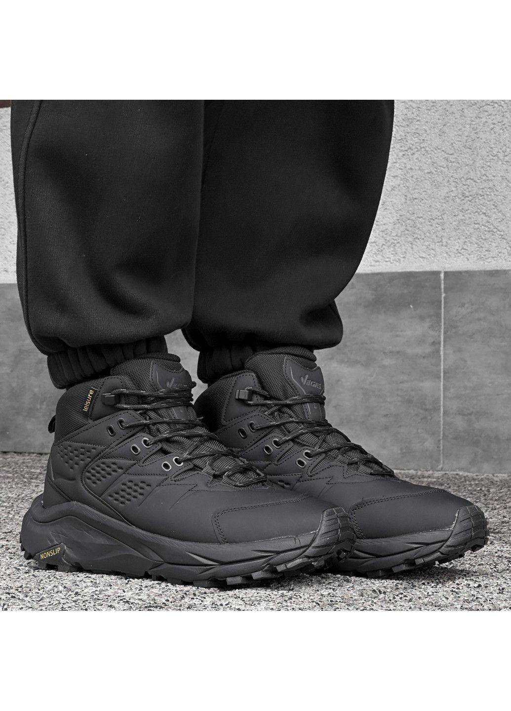 Черные зимние зимние ботинки vegas черные Stilli