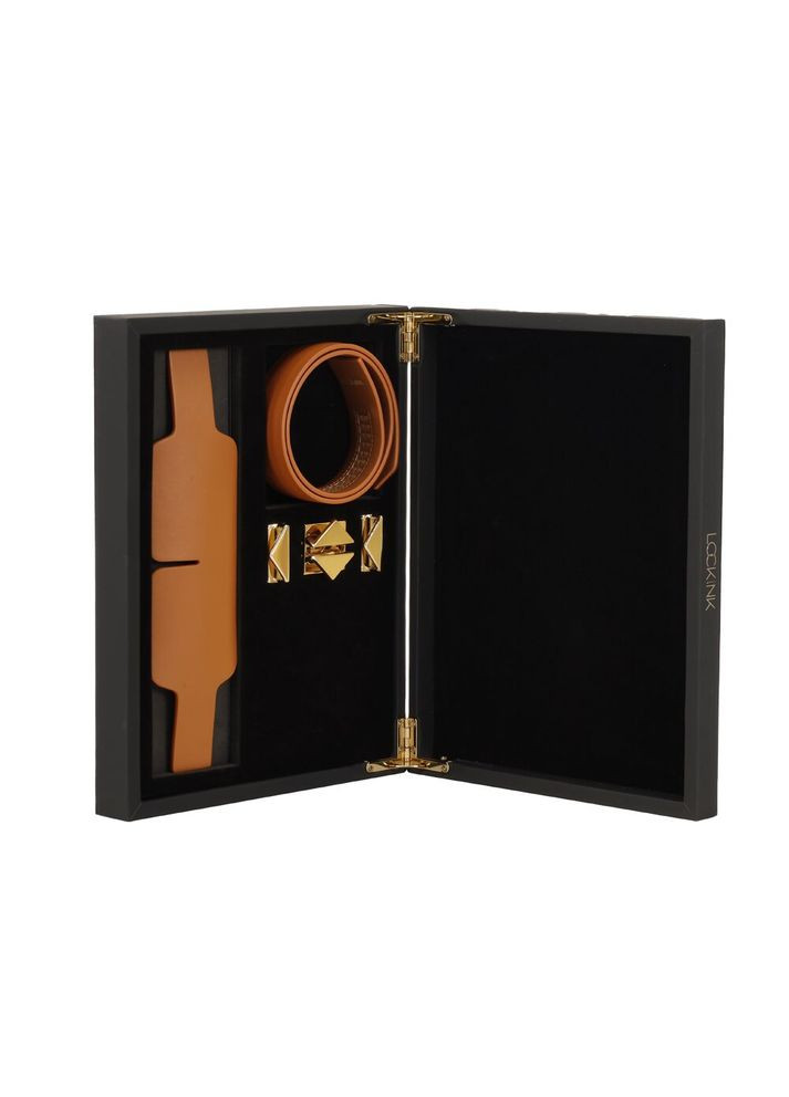 Маска на глаза Blindfold Kit Brown Lockink (305828855)