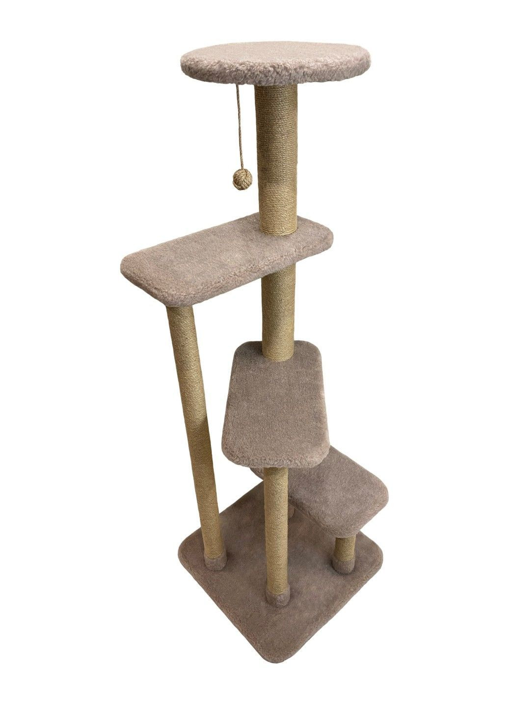 Игровой комплекс-когтеточка для кошек "Вершина" 55х55х160 см CAT IN BOX (366217352)