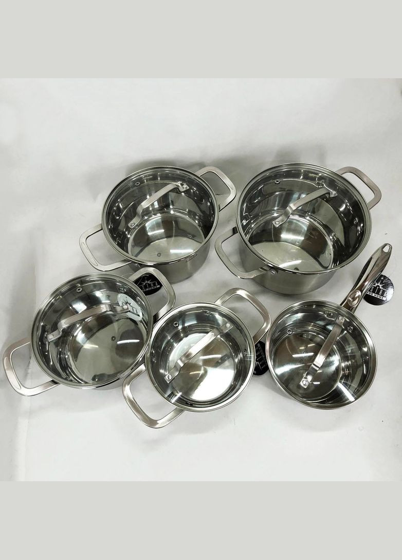 Кастрюли с крышками 10 предметов A-2310, Кастрюля из IW-365 качественных материалов Astra (351486418)