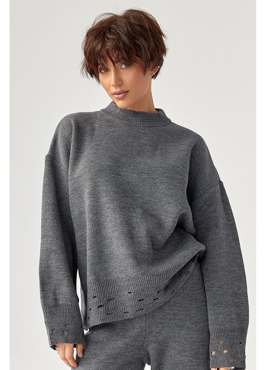 Трикотажний костюм з рваним ефектом Lurex (364813728)