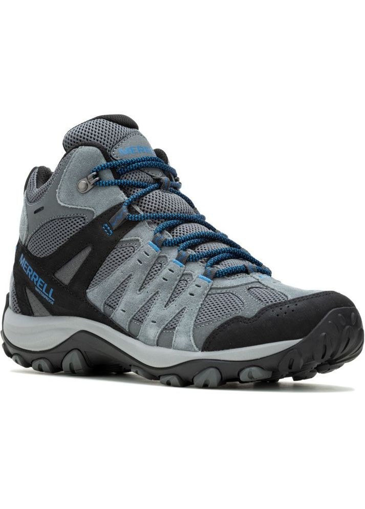 Черевики чоловічі Accentor 3 Mid WP Сірий-Синій Merrell (296262567)