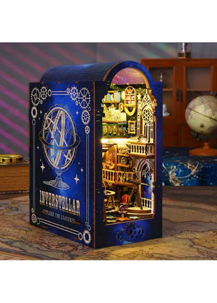 3D конструктор Румбокс со световыми эффектами "Межзвездные исследования" конструктор Room Box кукольный домик своими руками BB (360867018)