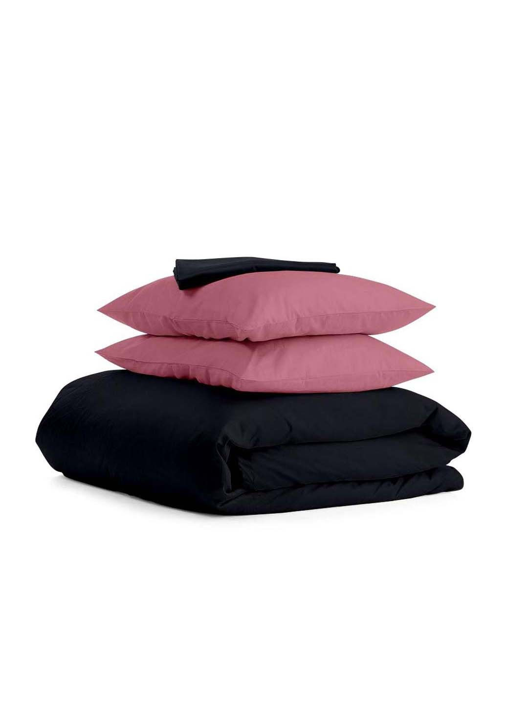 Полуторна постільна білизна сатин Black CS1 160х220 см Cosas (307386507)