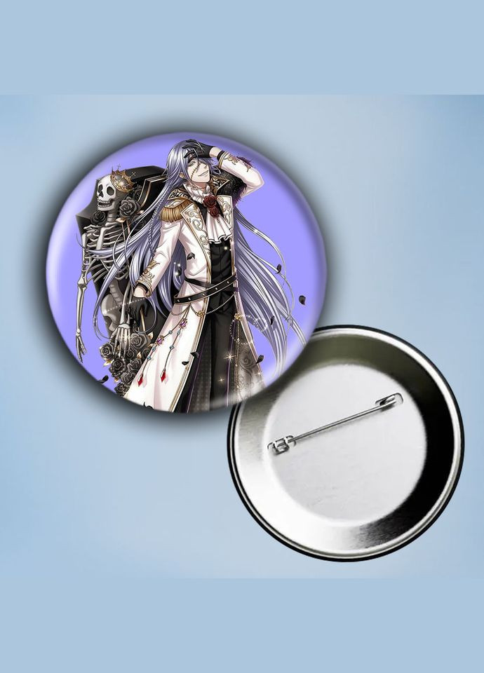 Значок на булавке Аниме Темный дворецкий #5 металлический 56 мм No Brand (304508558)