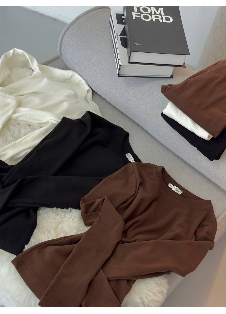 Жіночий облягаючий костюм із лонгслівом та легінсами No Brand (372390028)