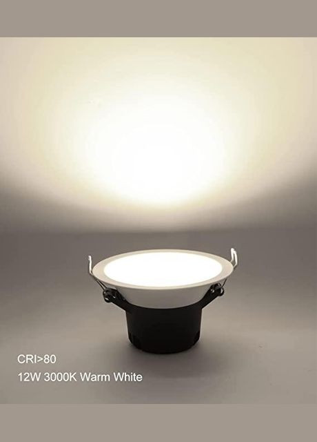 Встраиваемый потолочный светильник 12 Вт, диаметр 17,2 см, LED 3000K (белый) DawaLight (301854127)