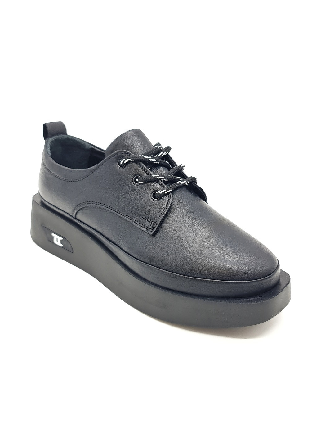 Женские туфли черные кожаные L-11-1 24,5 см (р) Lonza