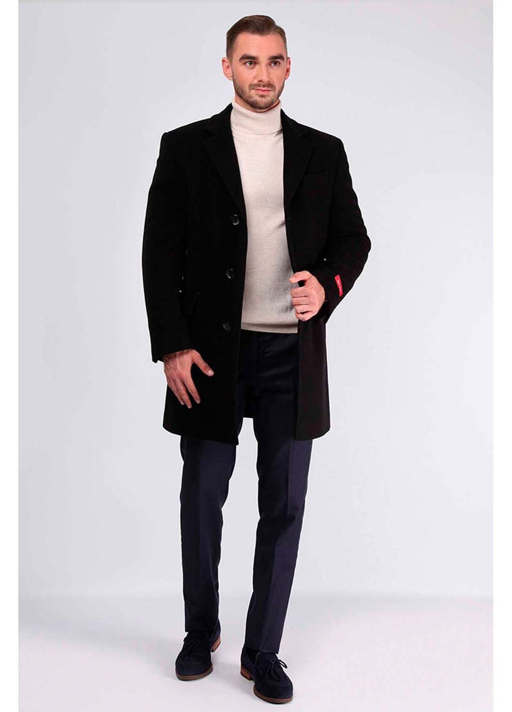 Черное демисезонное Пальто Sun's House