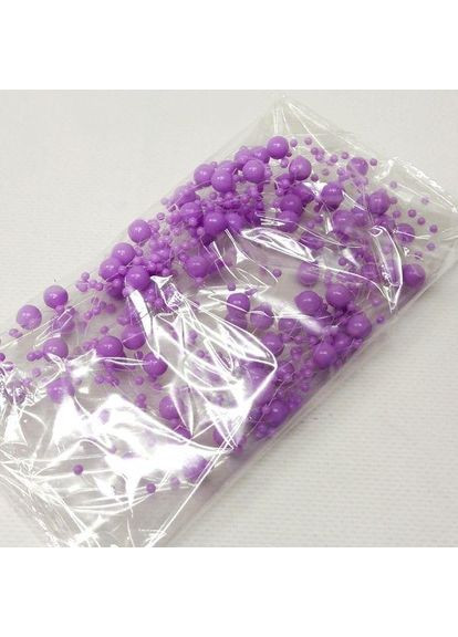 (5шт по 1,3 метра) Бусины на леске Ø8 и Ø3мм Цвет - сиреневый Plus-plus (354793669)