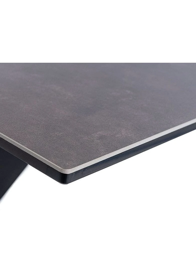 Стол обеденный SALVADORE CERAMIC II 120(180)X80 Серый / Черный мат SALVADORECII120 Signal (374977102)