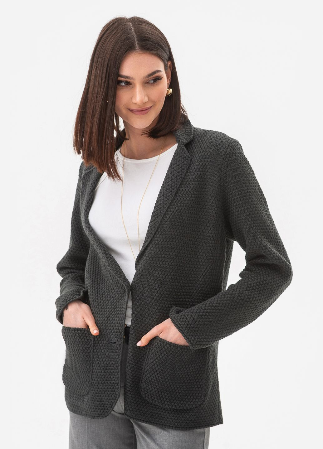 Женский пиджак «рисовой» вязки SVTR (354934181)