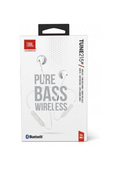 Навушники з мікрофоном T215BT White JBLT215BTWHT JBL (314976089)
