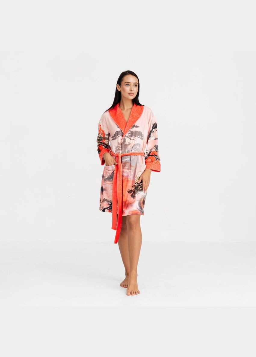 Халат женский из плюшевого велюра эксклюзивный Dragon 18328 2XL-3XL FlexDress (336767171)