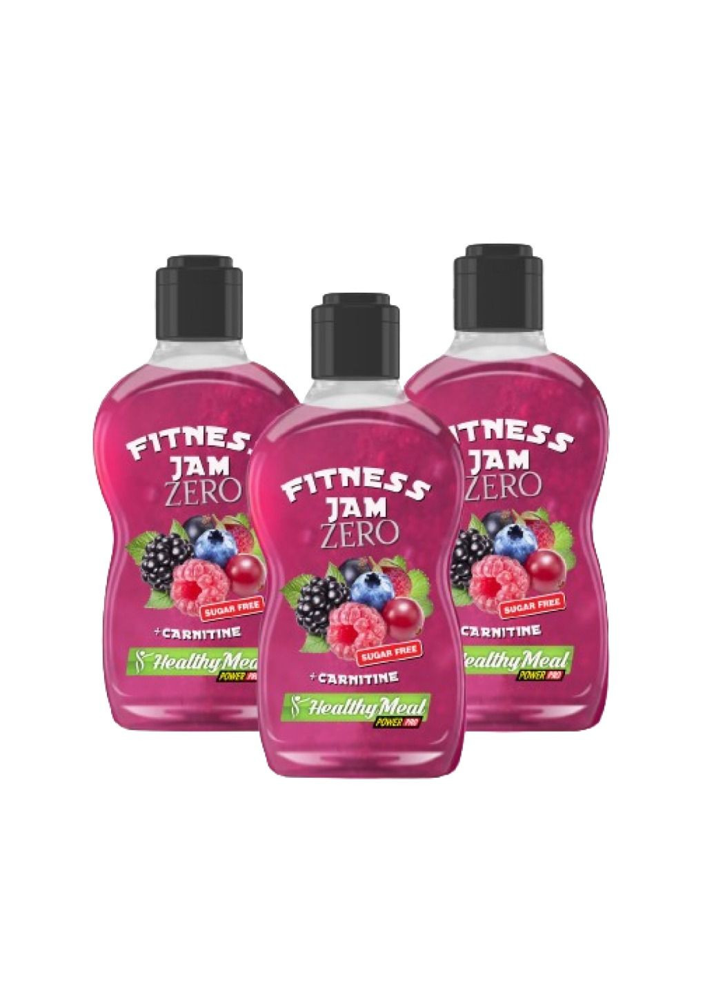 Дієтична добавка Fitnes Jam Sugar Free + L Carnitine - 200g Forest Fruit Power Pro (297582193)